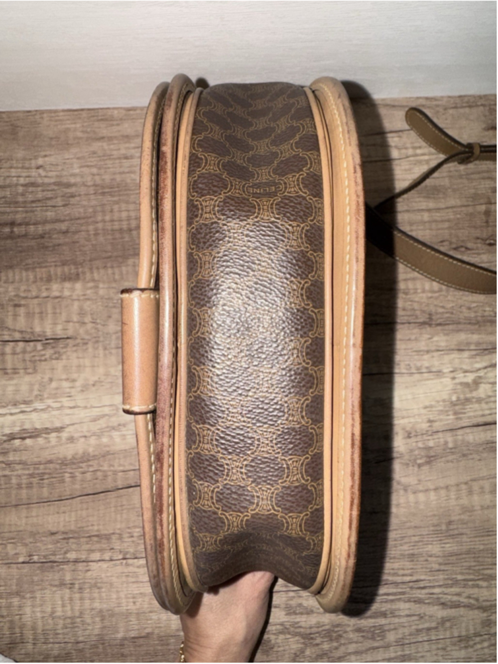 Vintage Céline Macadam Crossbody Bag Quiet Luxury Minimalist Classic Old Money - Picture 8 of 16